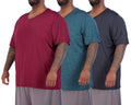 Real Essentials 3 Pack: Men's Big & Tall Short Sleeve V-Neck Athletic T-Shirt Dry-Fit Workout Shirts Moisture Wicking (3X-5X)