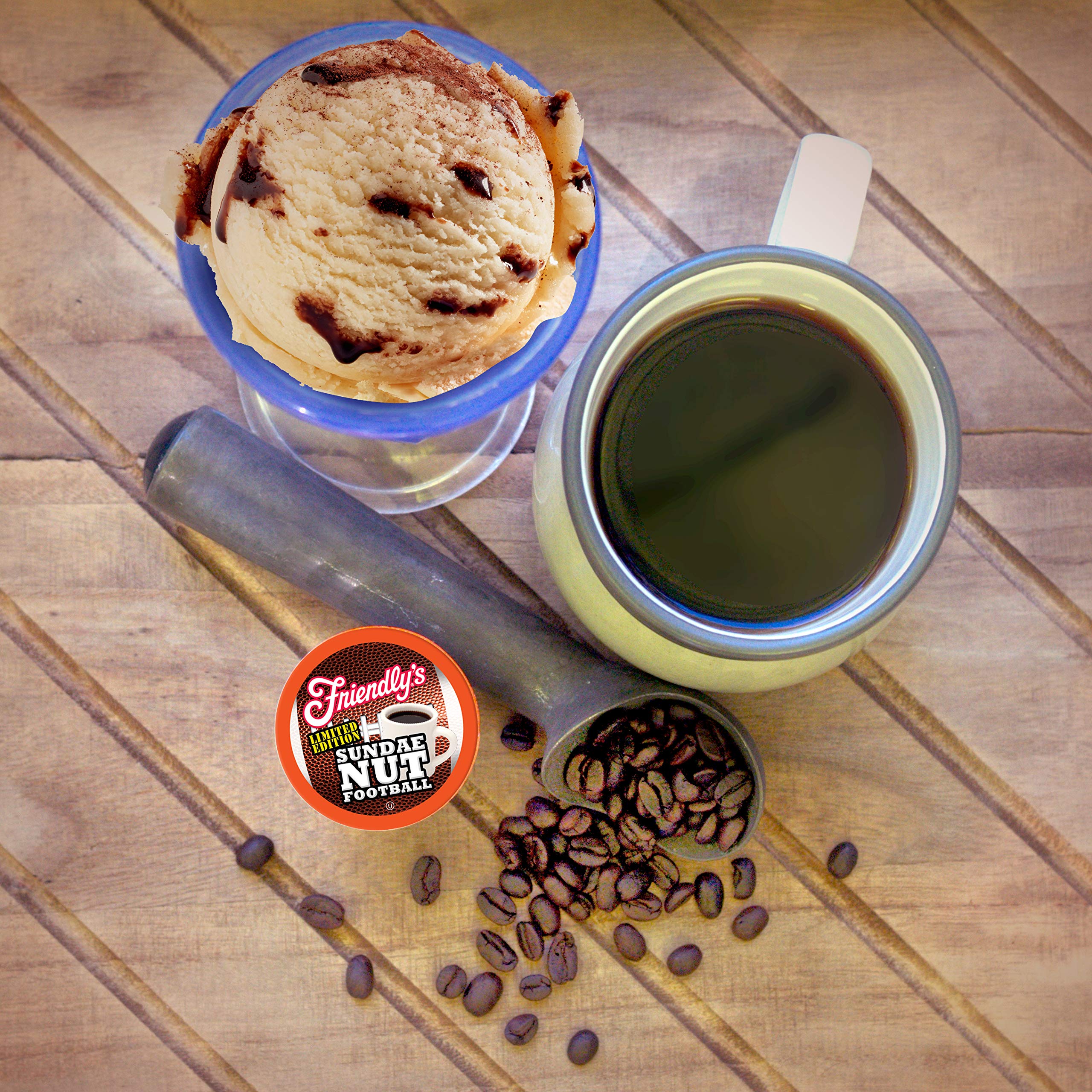 Friendly's Coffee Pods Assorted Flavored Ice Cream Variety Pack Compatible with Keurig K Cup Brewers, Assorted Variety Pack, 40 Count (Pack of 1)