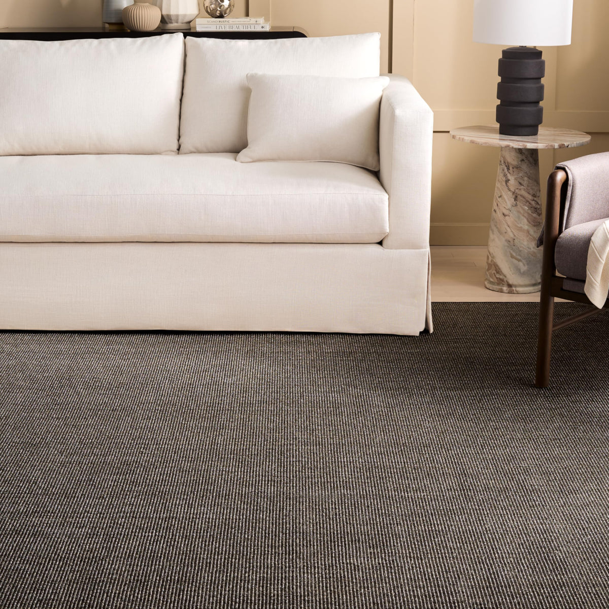 Martha Stewart x SAFAVIEH Area Rug Collection - 1'9" x 2'10", Beige & Ivory, Sisal & Jute, Farmhouse Style, Ideal for Living Room, Bedroom, Office, Dining Space (MSR9501C)