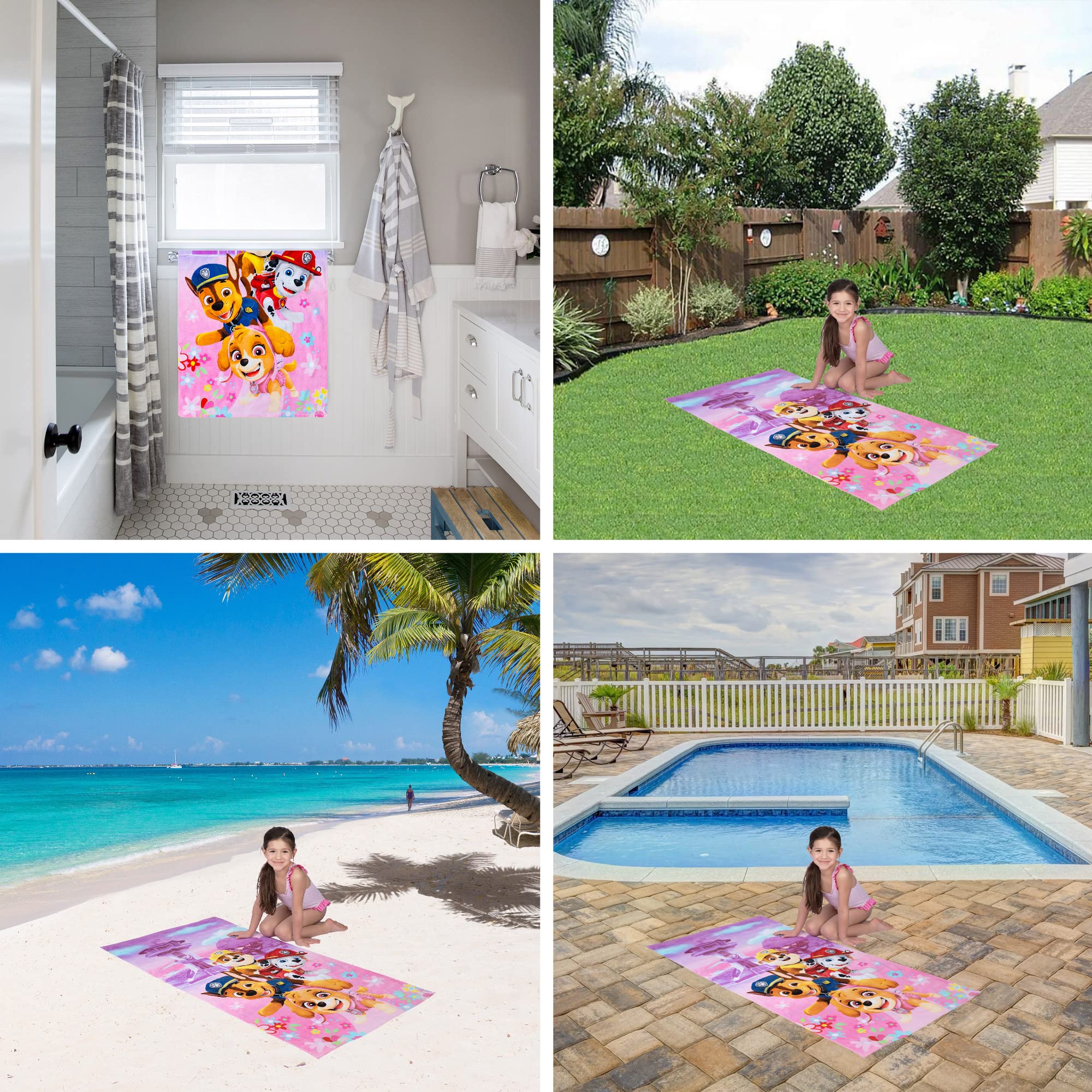 Barney Classic Kids Super Soft Cotton Bath/Pool/Beach Towel, 58 in x 28 in, (Offical Licensed Product) By Franco