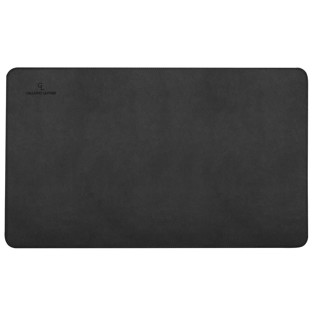 Gallaway Leather Desk Mat,Desk Writing Pad - Office Desk Pad, Medium 24" x 14" Black, Desk Mats on Top of Desks, Gift Ready Elegant Computer Desk Mat Desk Cover Desk Pad Protector PU Leather