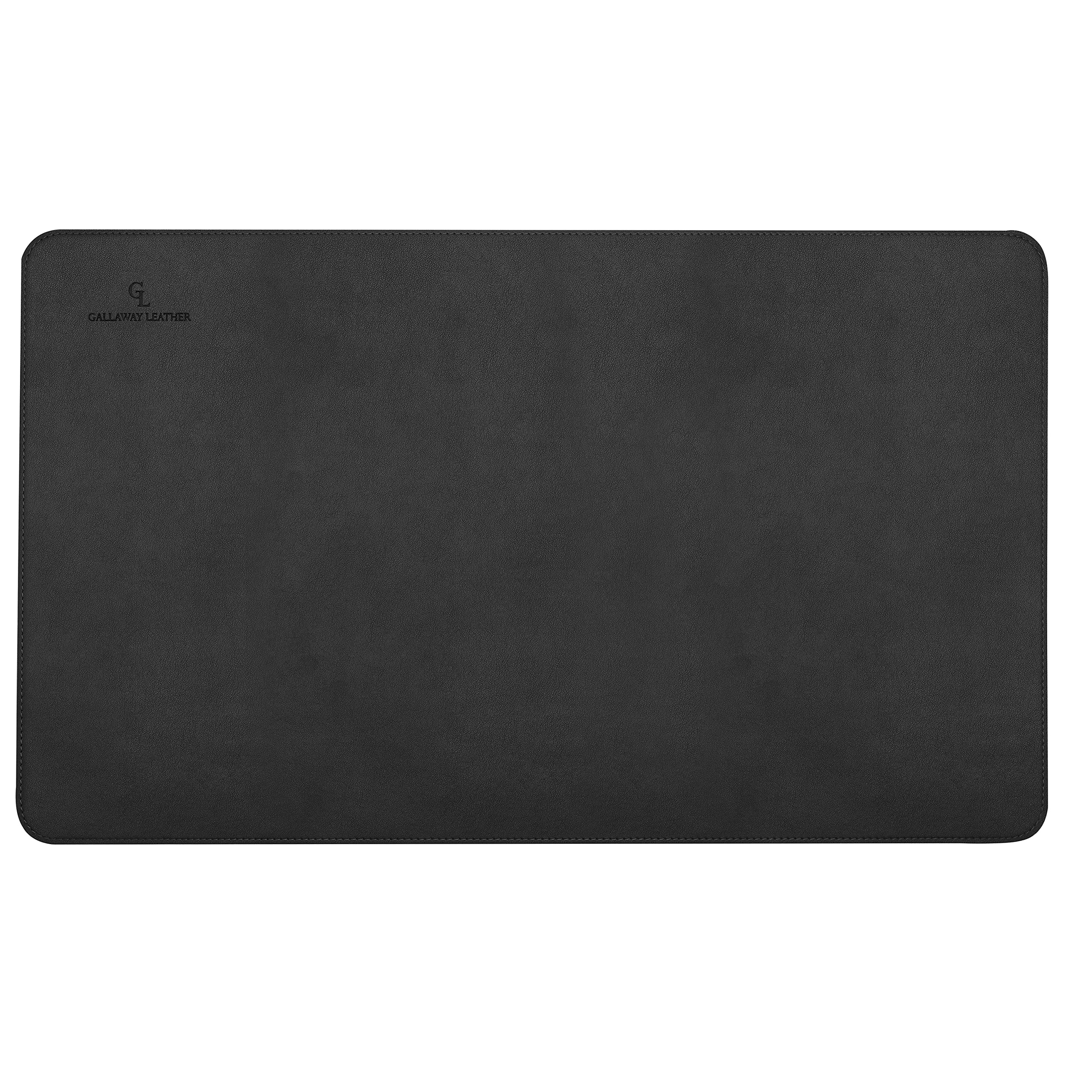 Gallaway Leather Desk Mat,Desk Writing Pad - Office Desk Pad, Medium 24" x 14" Black, Desk Mats on Top of Desks, Gift Ready Elegant Computer Desk Mat Desk Cover Desk Pad Protector PU Leather