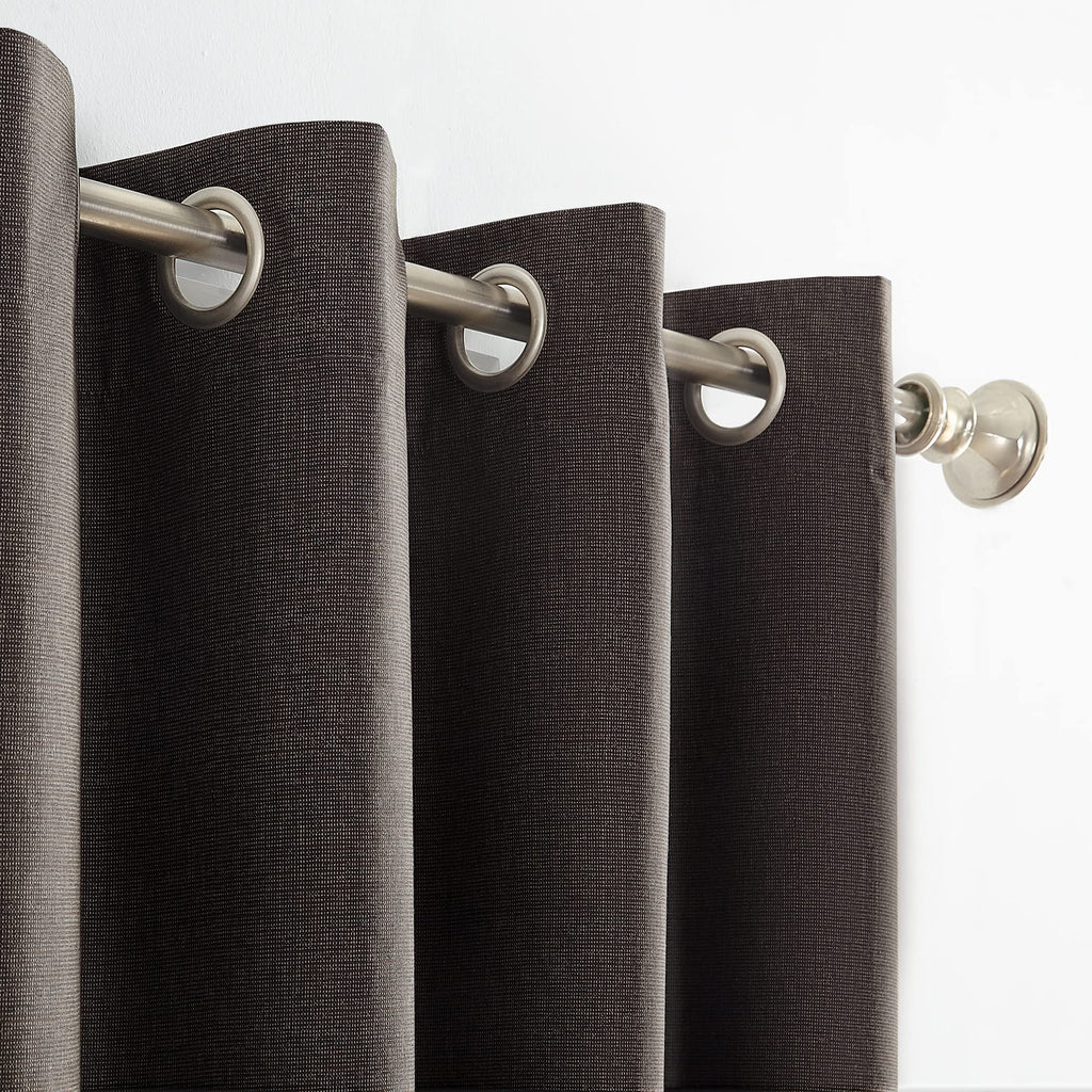 Sun Zero Columbia Thermal Insulated 100% Blackout Grommet Curtain Single Panel, 50" x 63", Cedar Orange
