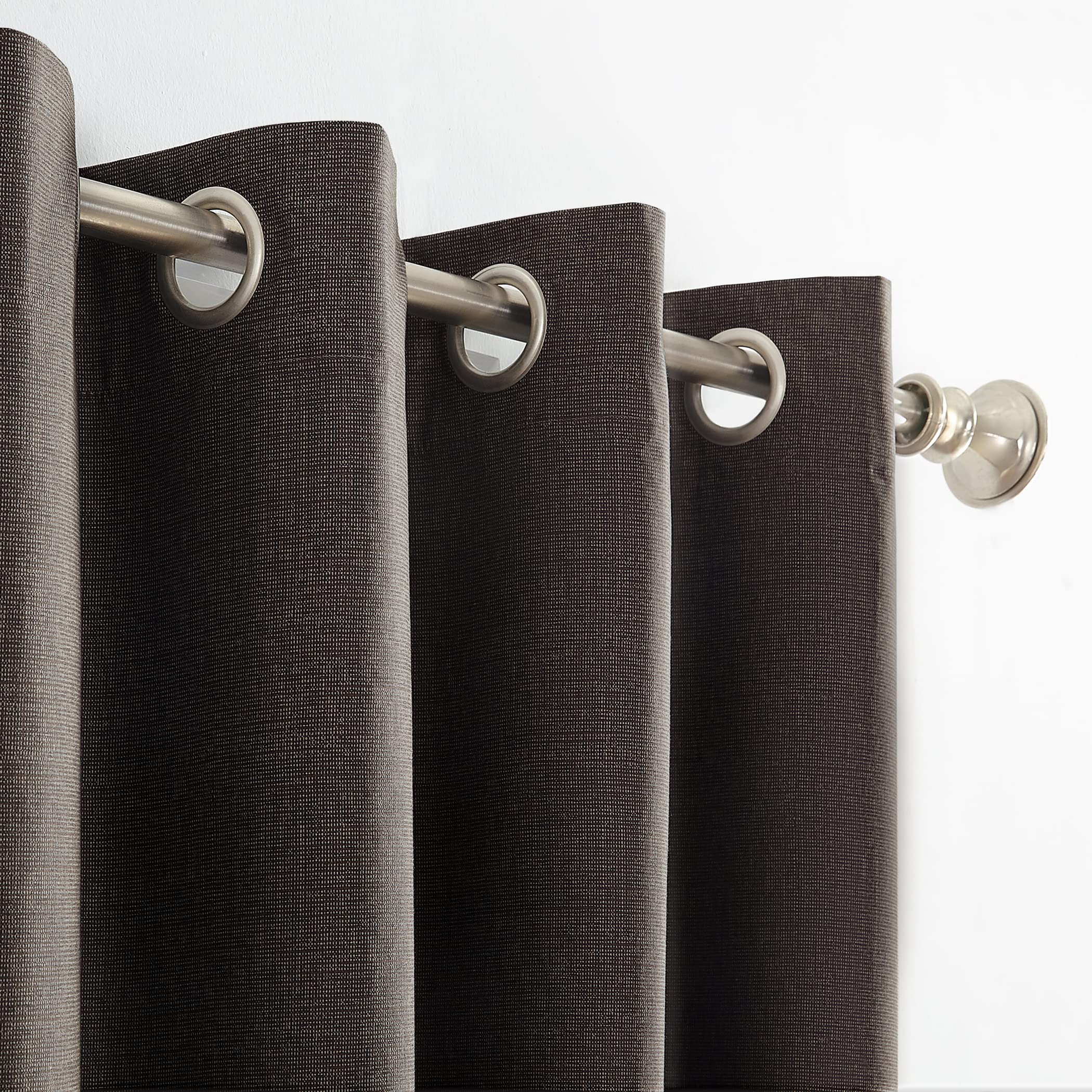 Sun Zero Columbia Thermal Insulated 100% Blackout Grommet Curtain Single Panel, 50" x 63", Cedar Orange