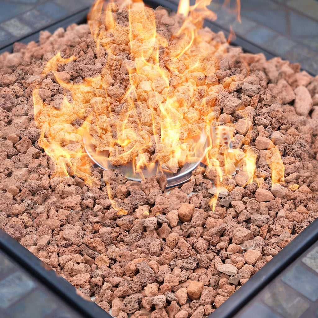 Mr. Fireglass 10 Pounds Black Natural Lava Rock for Indoor Outdoor Gas Fire Pits Fireplaces & Barbecue Grills | Volcanic Lava Stones for Decorating Garden Landscaping, Potted Plants, 0.2"-0.3"