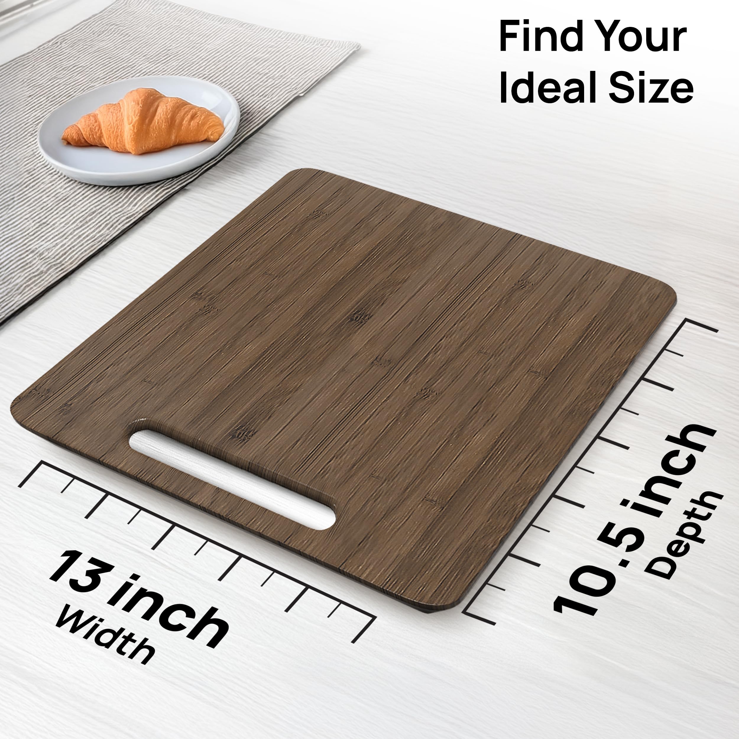 Ibyx Premium Bamboo Mixer Slider for KitchenAid 4.5-5 Qt Tilt-Head Stand Mixer - Food-Grade Appliance Slider Mat for Kitchen Countertop Storage Accessories (Black)