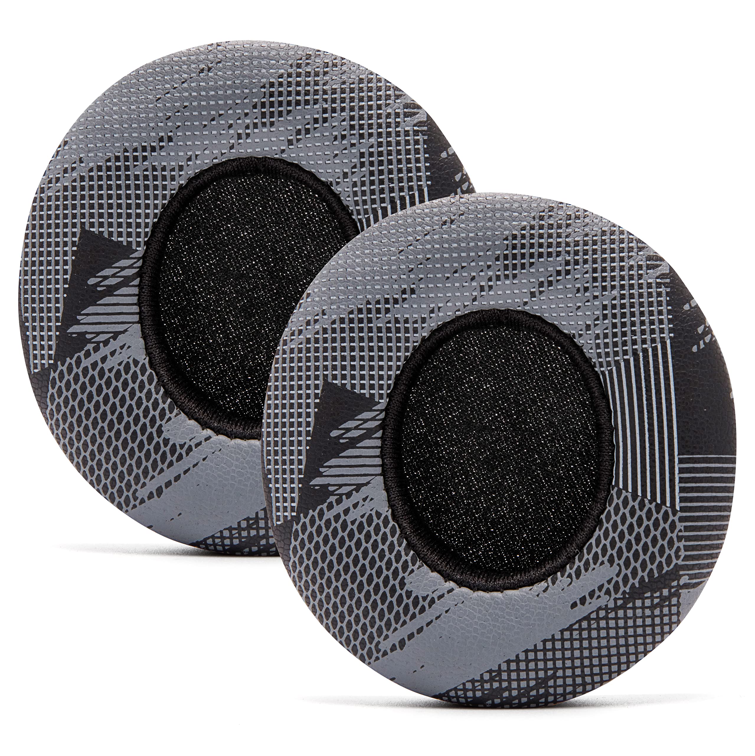 WC Extra Thick Replacement Earpads for Beats Solo 2 & 3 by Wicked Cushions - Ear Pads for Beats Solo 2 & 3 Wireless ON-Ear Headphones - Soft Leather, Luxury Memory Foam, Strong Adhesive | 90's Black