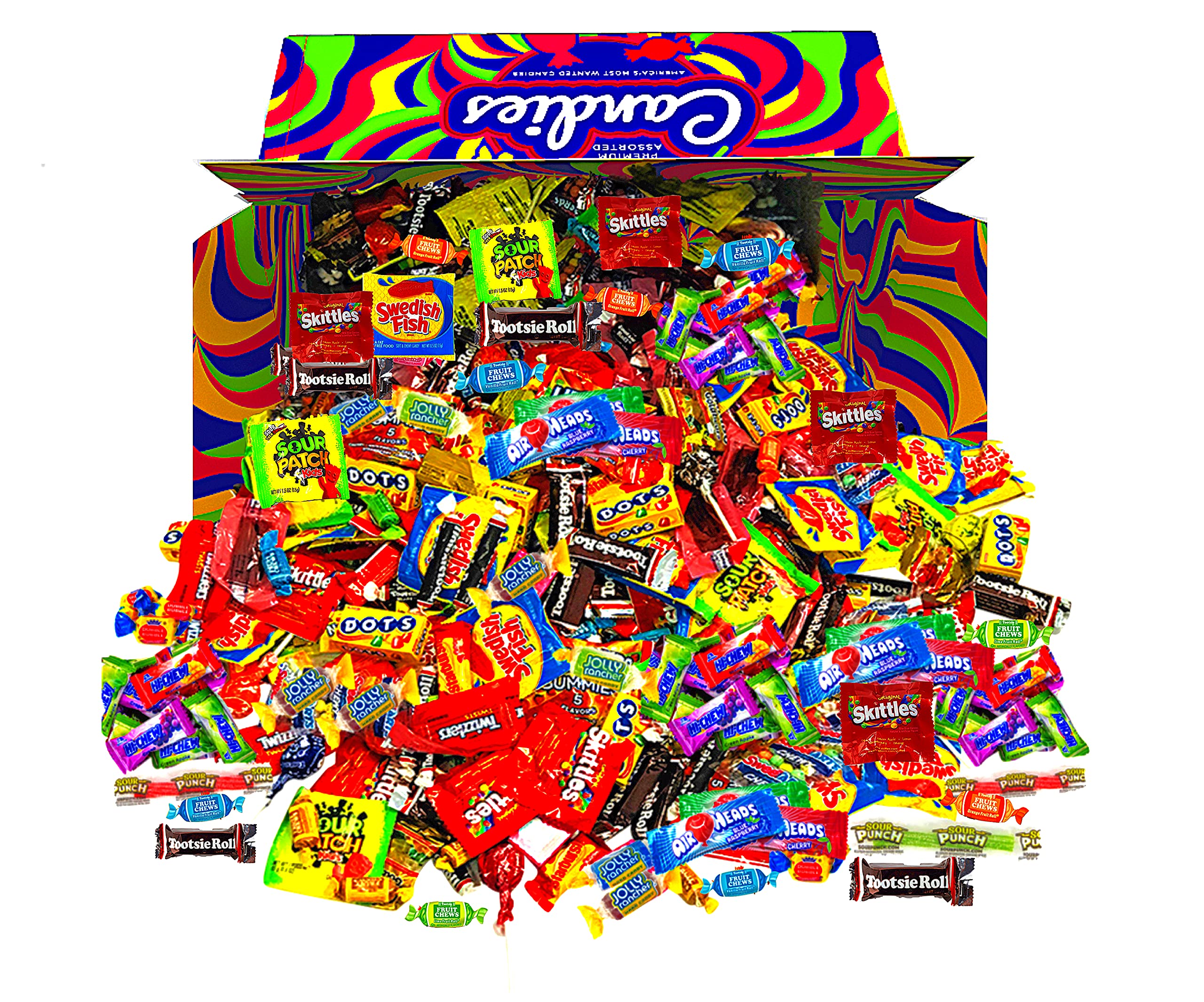 Assorted Classic Candy - Huge PARTY MIX Bulk BOX! 11.50 lbs / 184 oz Classic Individually Wrapped Candies of All Time America's Most Favorite Assorted Candies (180)
