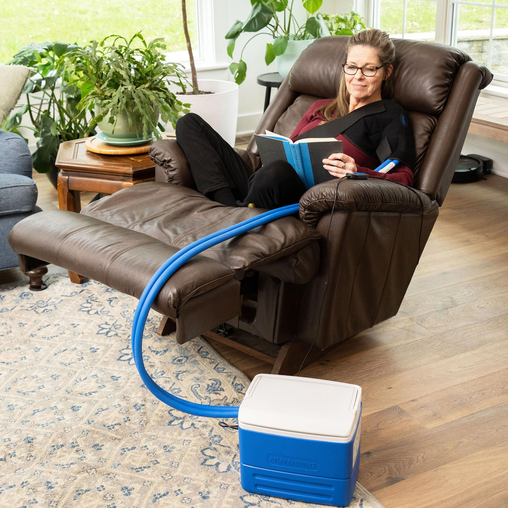 Polar Active Ice 3.0 Cold Therapy Ice Machine System with Programmable Timer, Back and Hip Compression Pad, Lightweight 9 Quart Cooler, Quiet Pump, Strong Cryotherapy Pain Relief Treatment
