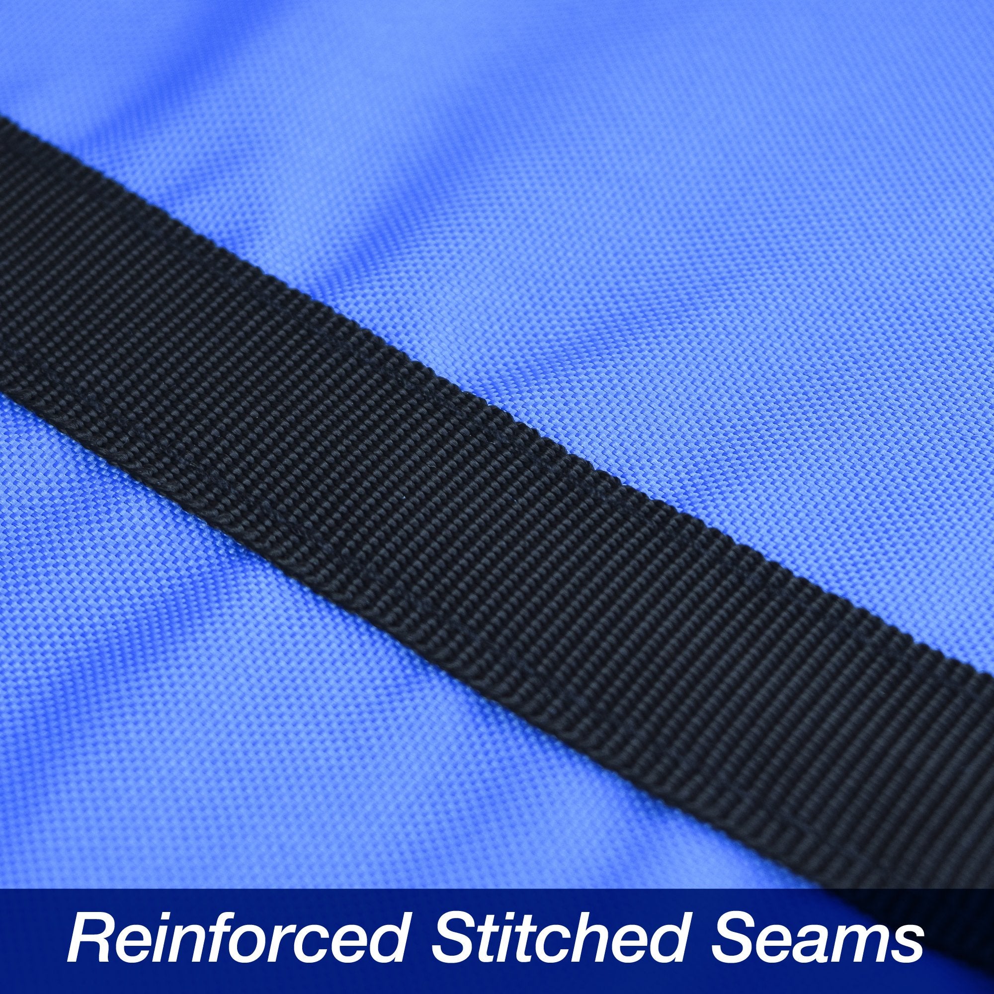 Budge B-620-X6 Blue 20'-22' Long (Beam Width up to 106") 600 Denier Waterproof Breathable Hard/T-Top Boat Cover