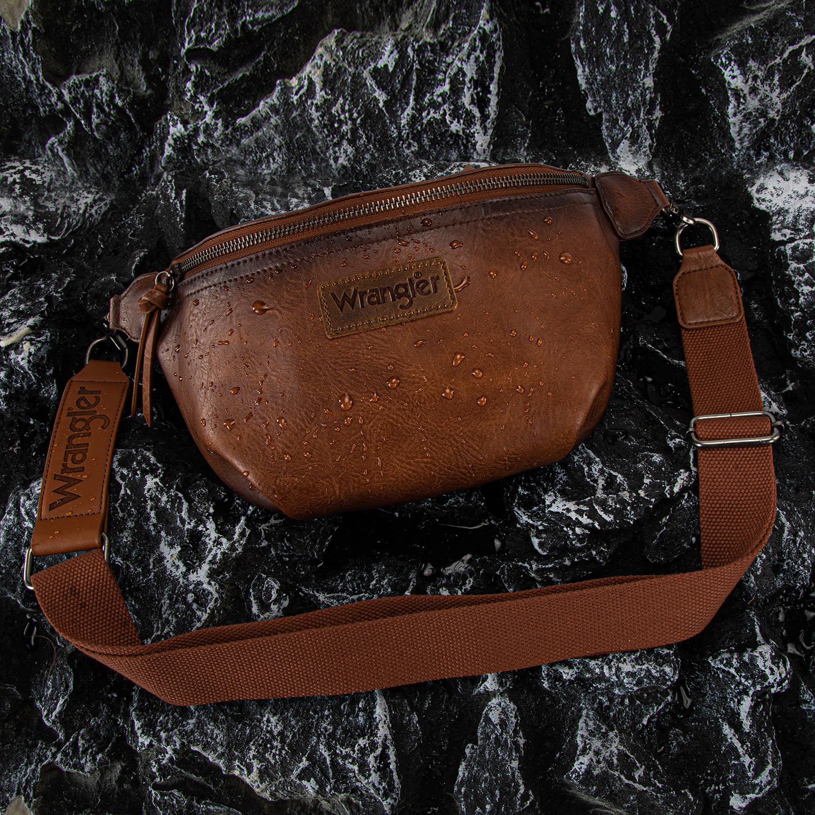 Wrangler Crossbody Bags for Women Large Fanny Packs Bum Bag Travel Belt Bags Sling Purse
