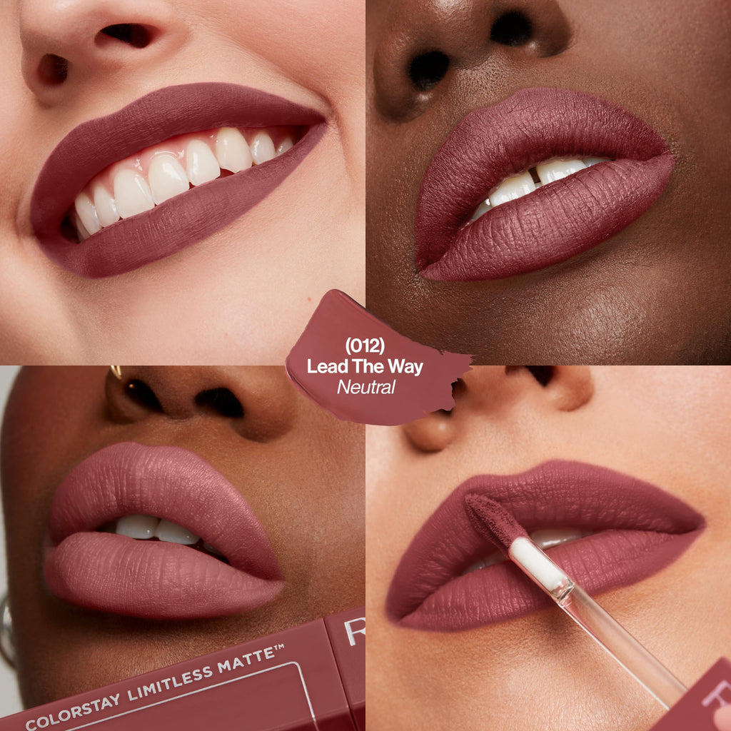 Revlon ColorStay Limitless Matte Liquid Lipstick, Vegan Formula, No-Budge, Longwear Lip Color, Long Lasting, Lightweight/Comfortable, Waterproof, 001 Beauty Sleep, 0.17 fl oz