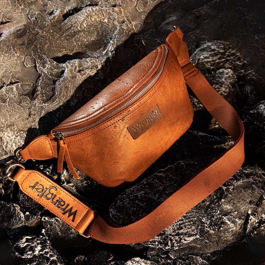 Wrangler Crossbody Bags for Women Large Fanny Packs Bum Bag Travel Belt Bags Sling Purse