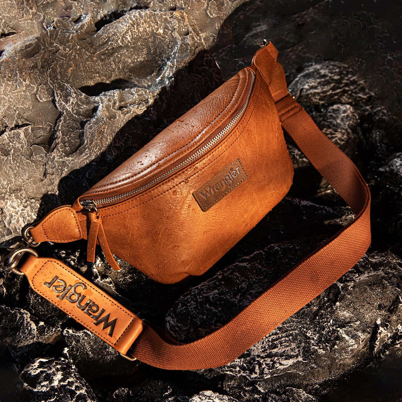Wrangler Crossbody Bags for Women Large Fanny Packs Bum Bag Travel Belt Bags Sling Purse