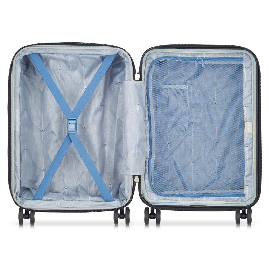 DELSEY PARIS Cruise 3.0 Hardside Expandable Luggage with Spinner Wheels, Black, Carry on 20 Inch
