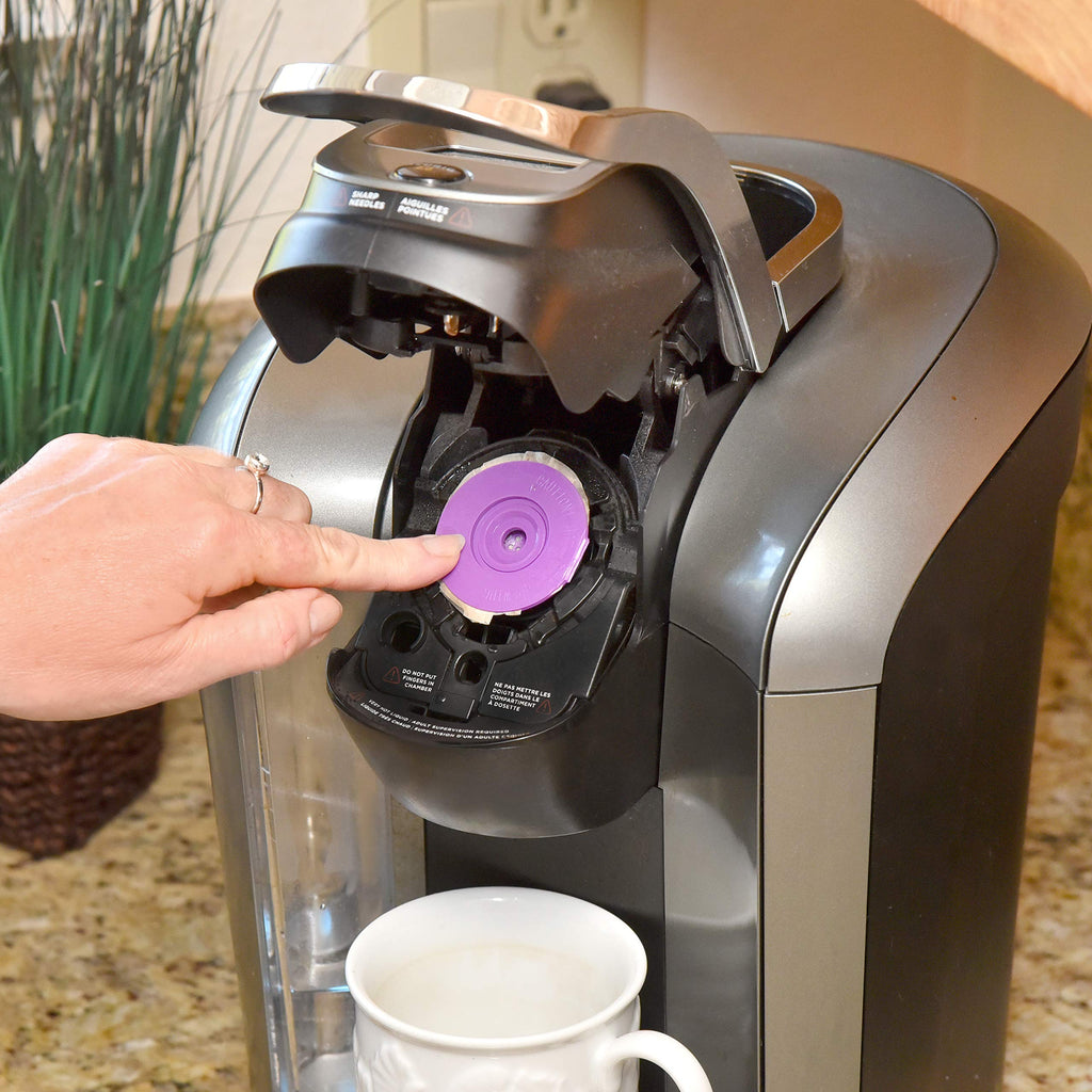Delibru K Cup Disposable Paper Filters 100 Pack Fits With All Reusable Coffee Pods - Compostable and Disposable Coffee Filters for Keurig Single Cup