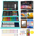 Soucolor Art Supplies, 192-Pack Deluxe Art Set Drawing Painting Supplies Kit with Acrylic Pad, Watercolor Pad, Sketch Book, Canvases, Acrylic Paint, Crayons, Pencils, Gifts for Artist Adults Teen Kids
