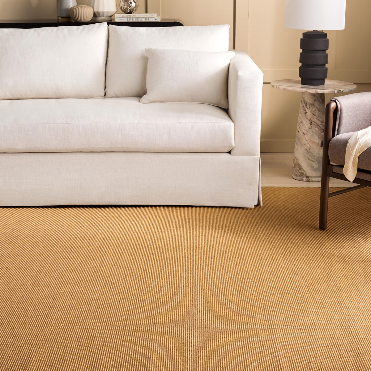 Martha Stewart x SAFAVIEH Area Rug Collection - 1'9" x 2'10", Beige & Ivory, Sisal & Jute, Farmhouse Style, Ideal for Living Room, Bedroom, Office, Dining Space (MSR9501C)