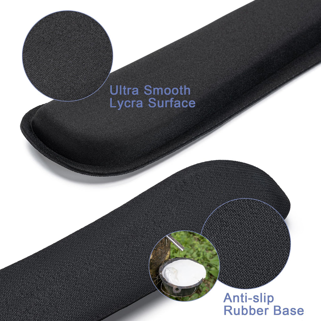 Hoewina Keyboard Wrist Rest,Ergonomic Wrist Rest,Superfine Fabric and Gel Memory Foam Wrist Pad for Computer Keyboard for Easy Typing & Pain Relief, Suitable for Office, Family, Outdoor, Bean Green