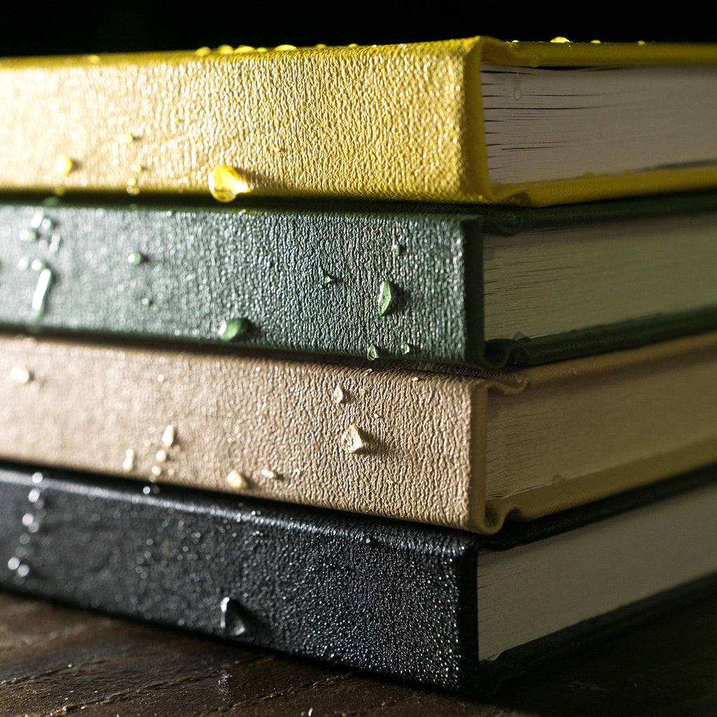 Rite in the Rain Weatherproof Hard Cover Notebook, 4.75" x 7.5", Black Cover, Universal Pattern (No. 770F)