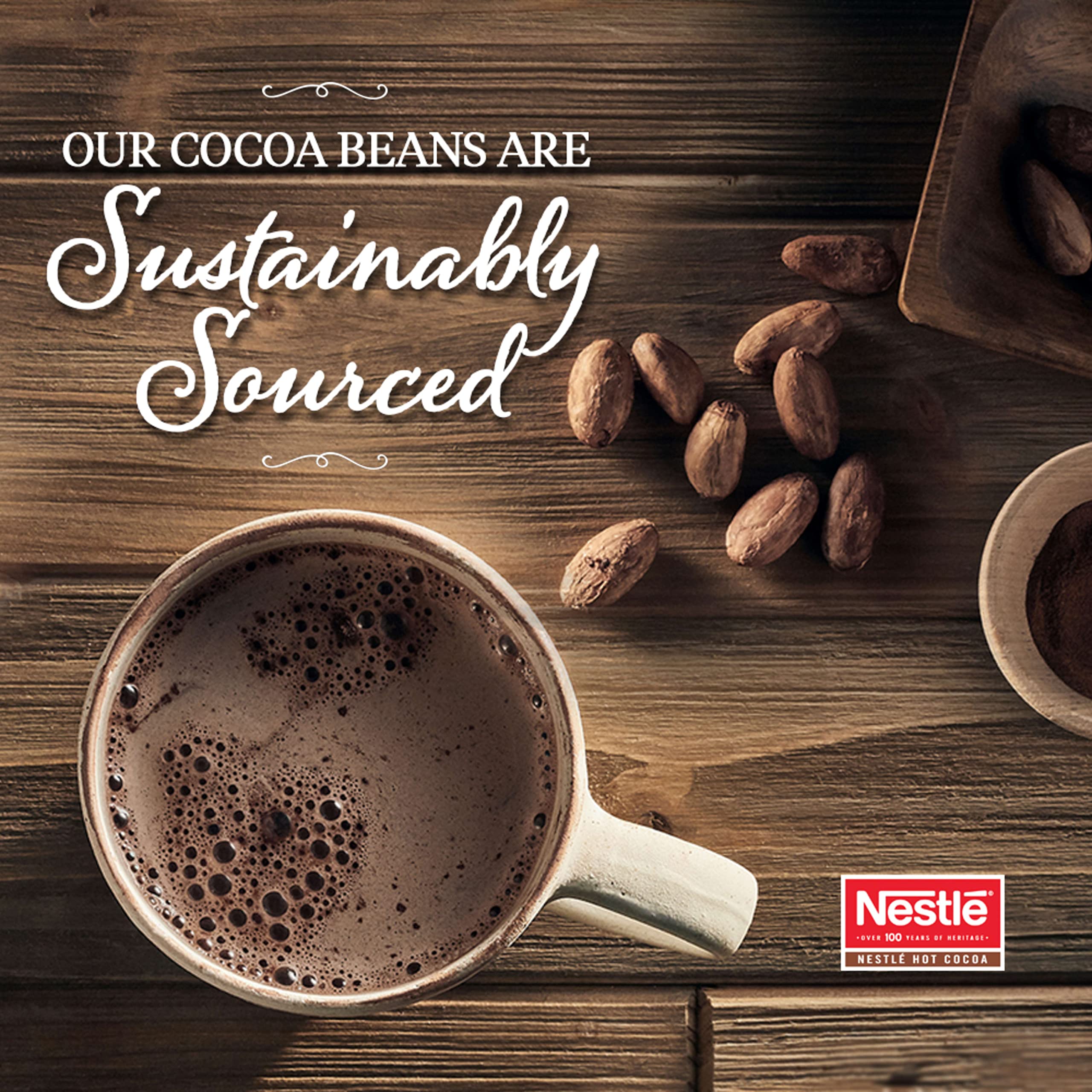 Nestle Hot Chocolate Packets, Milk Chocolate Flavor Hot Cocoa Mix, Made with Real Cocoa, Bulk Pack, 0.71 oz Packet (60 Count)