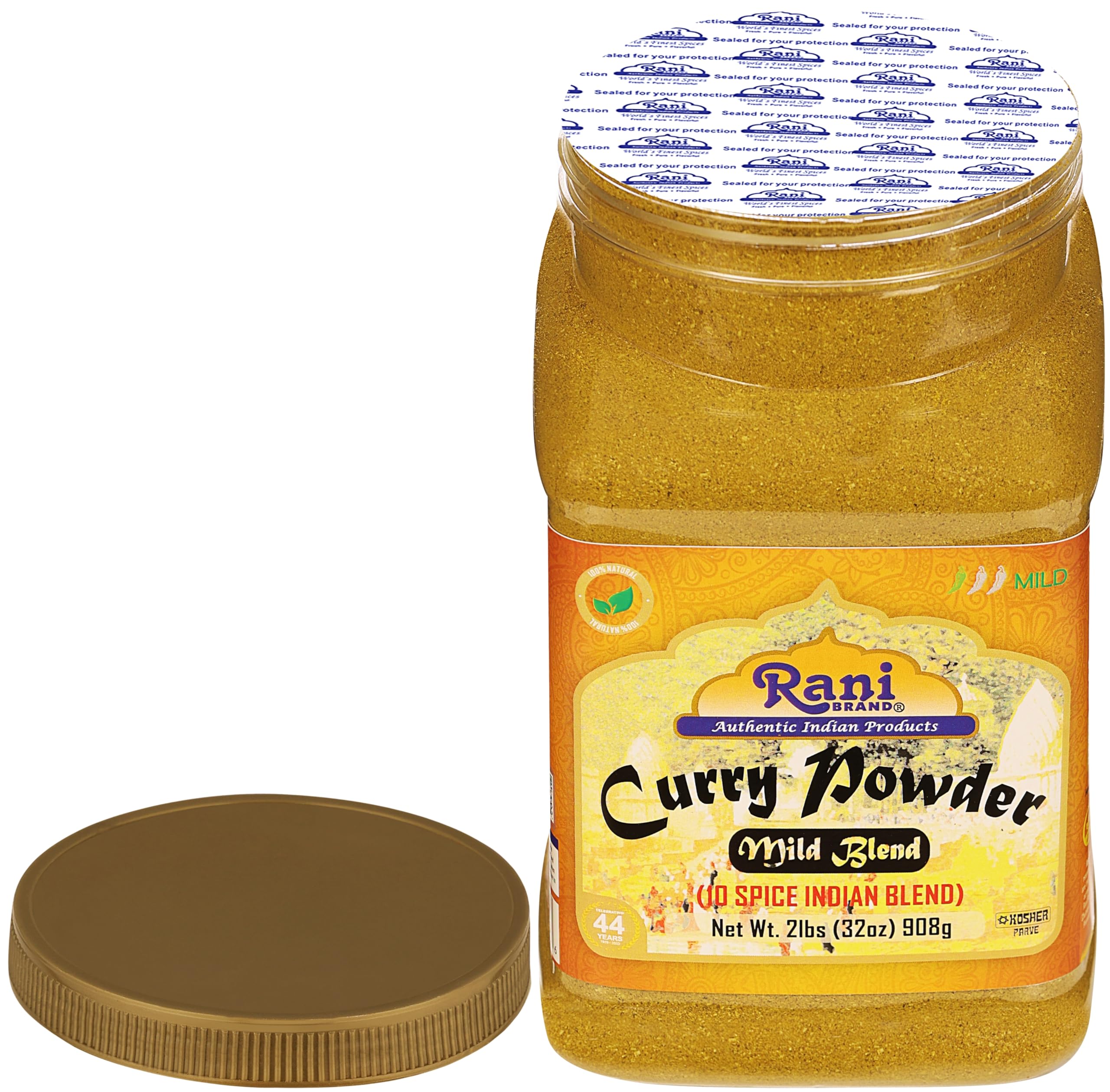 Rani Curry Powder Mild (10-Spice Authentic Indian Blend) 3oz (85g) PET Jar ~ All Natural | Salt-Free | NO Chili or Peppers | Vegan | No Colors | Gluten Friendly | NON-GMO | Kosher | Indian Origin