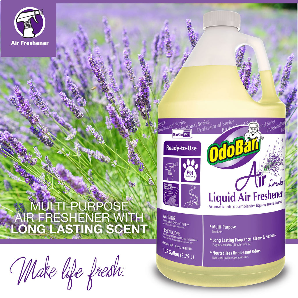 OdoBan Professional Series Ready-to-Use Air Cherry Liquid Air Freshener, Made in the USA, Cherry Scent, 2-Pack, 1 Gallon Each