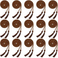 15 Pieces Graduation Honor Cord Braided Honor Cords with Tassels for Graduation Students (Black)