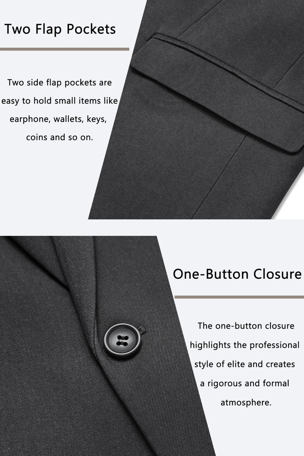 COOFANDY Men's Casual Blazer One Button Sport Coat Slim Fit Lightweight Suit Blazer Jacket