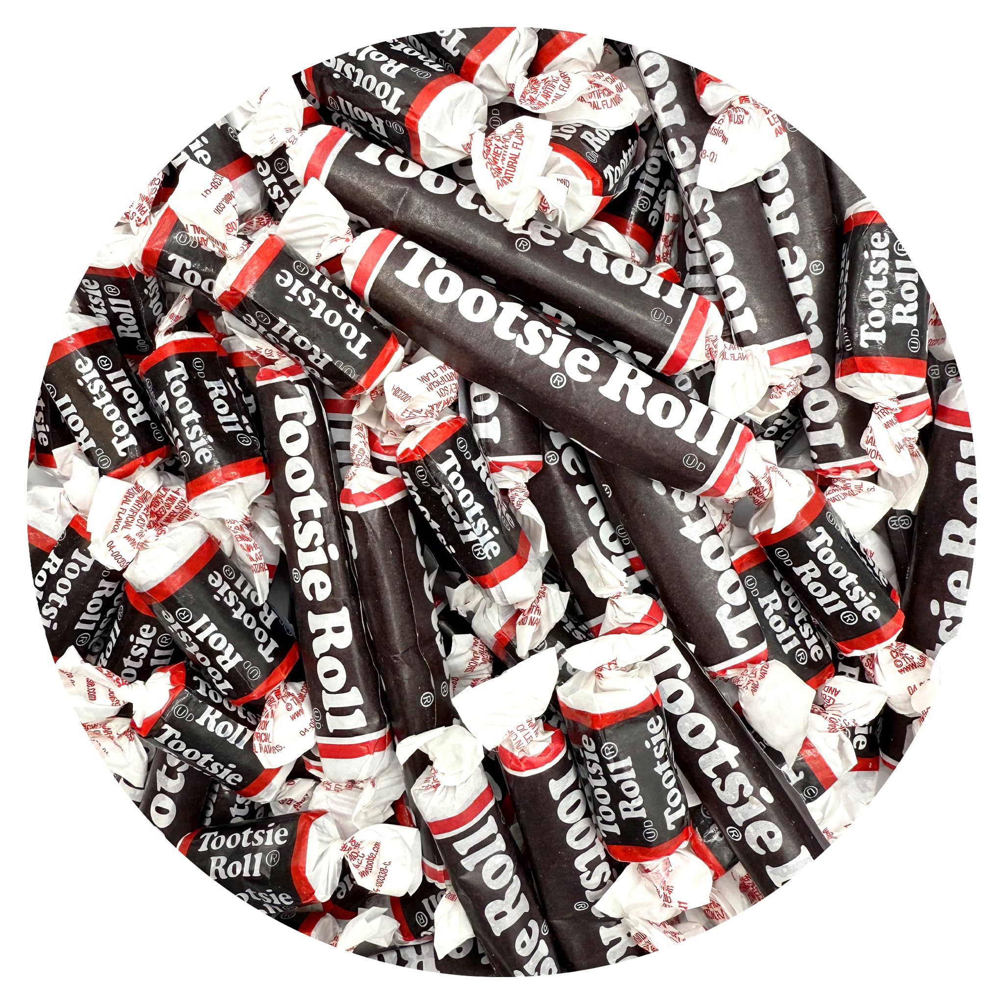 TootsieMidgees & Large Mix, 2lb Bulk Bag, Mini & Large Chocolate Bars, Individually Wrapped Bulk Candy, The Hampton Popcorn & Candy Company