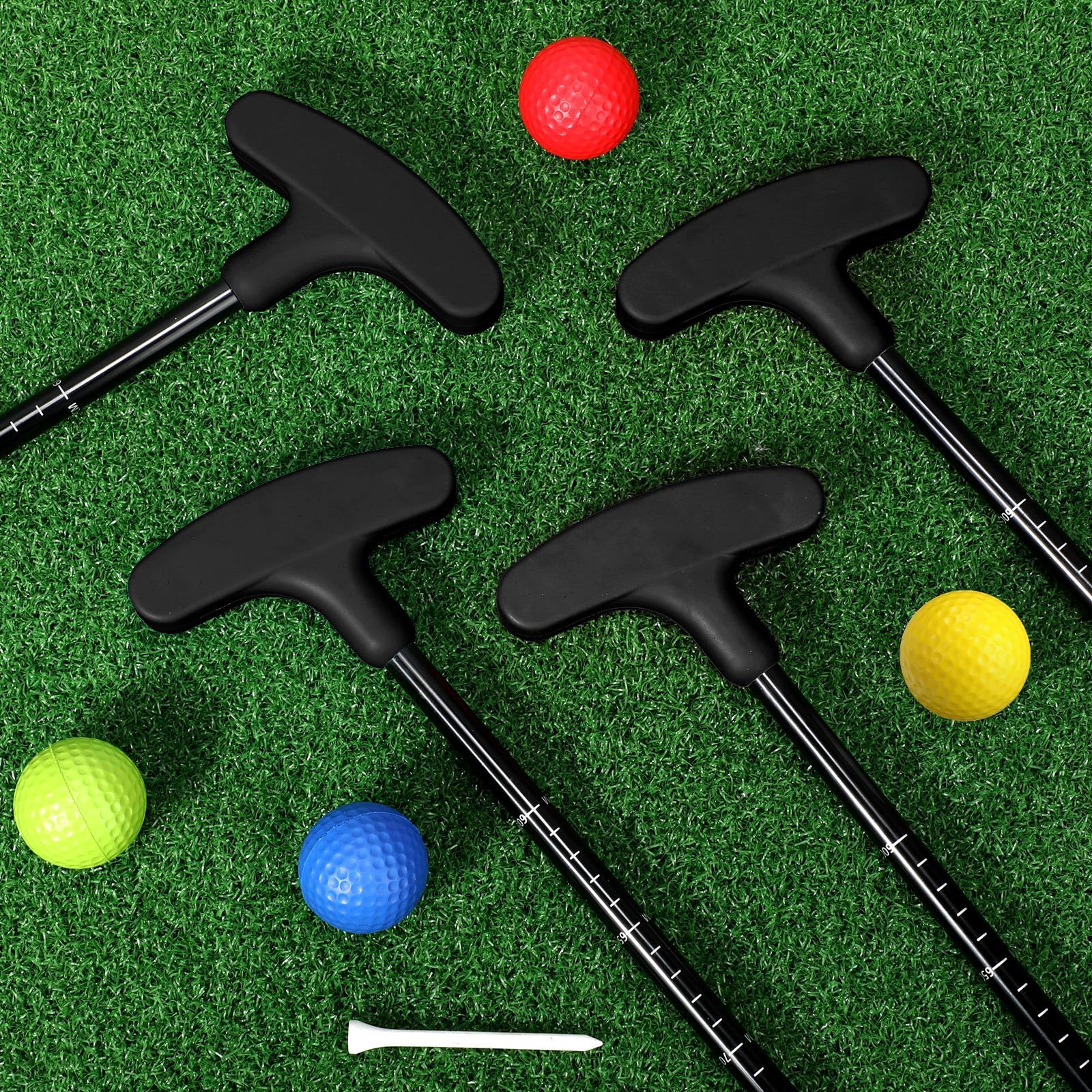 Wettarn 6 Set Golf Putters for Men and Women Two Way Mini Golf Putter with 6 Balls for Right or Left Handed Golfers Adjustable Length