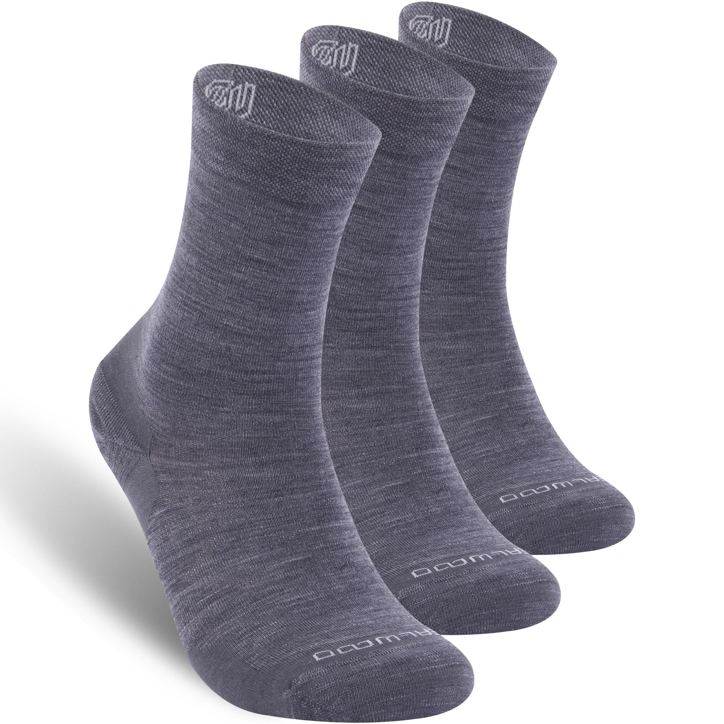 No Show Athletic Socks, ZEALWOOD 3 Pairs Merino Wool Ultra-Light Running Tennis Golf Socks for Men Women