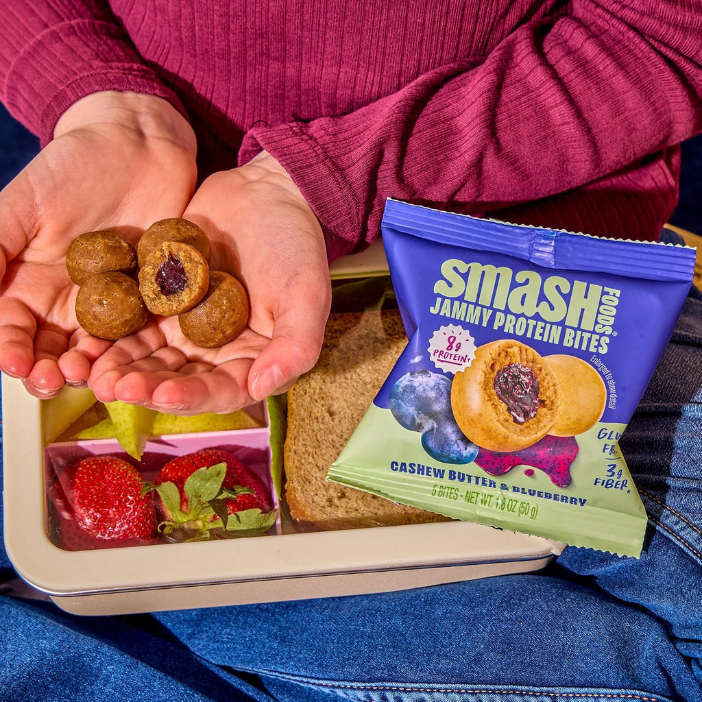 Chia Smash, Cashew Butter & Blueberry Jam Superfood Bites, 1.8 Ounce