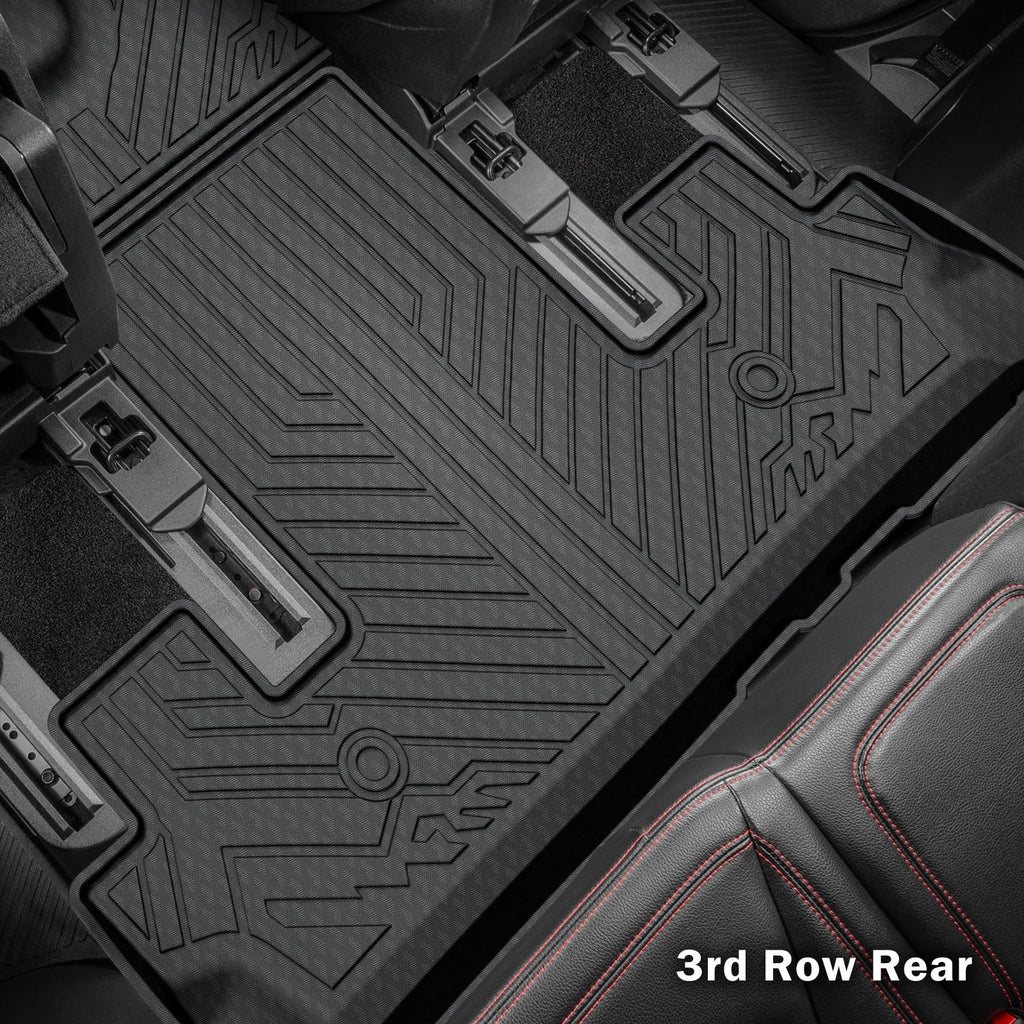 KUST Floor Mats for Tesla Model S Accessories 2012-2024 2025 (Not for Plaid/Long Range) Custom Fit Floor Liners A ll Weather Protection 1st & 2nd Row High Edge Non-Slip