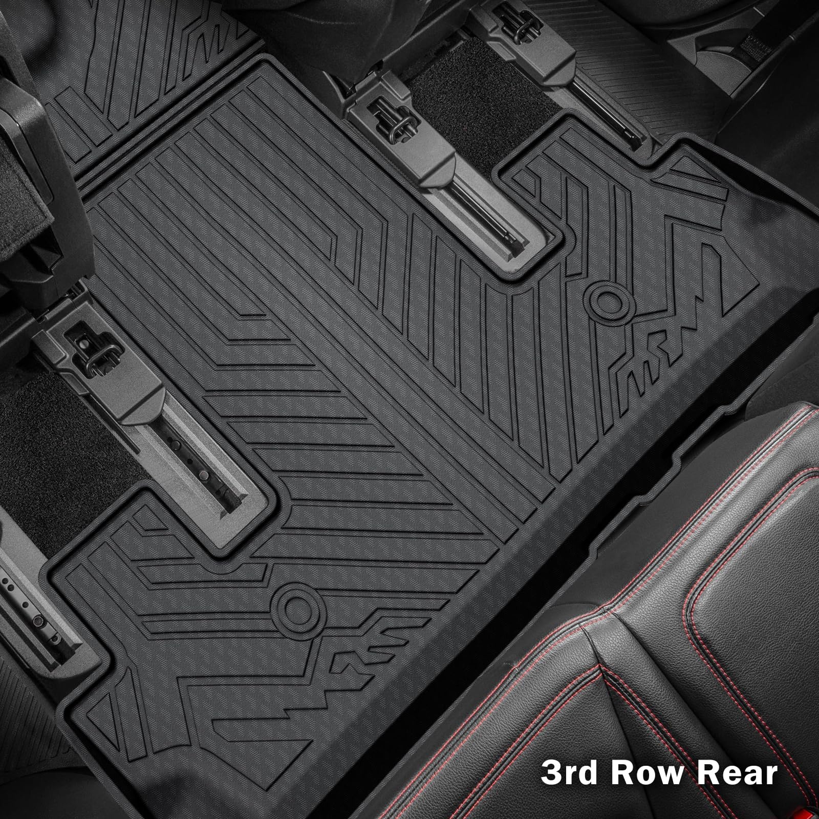 KUST Floor Mats for Tesla Model S Accessories 2012-2024 2025 (Not for Plaid/Long Range) Custom Fit Floor Liners A ll Weather Protection 1st & 2nd Row High Edge Non-Slip