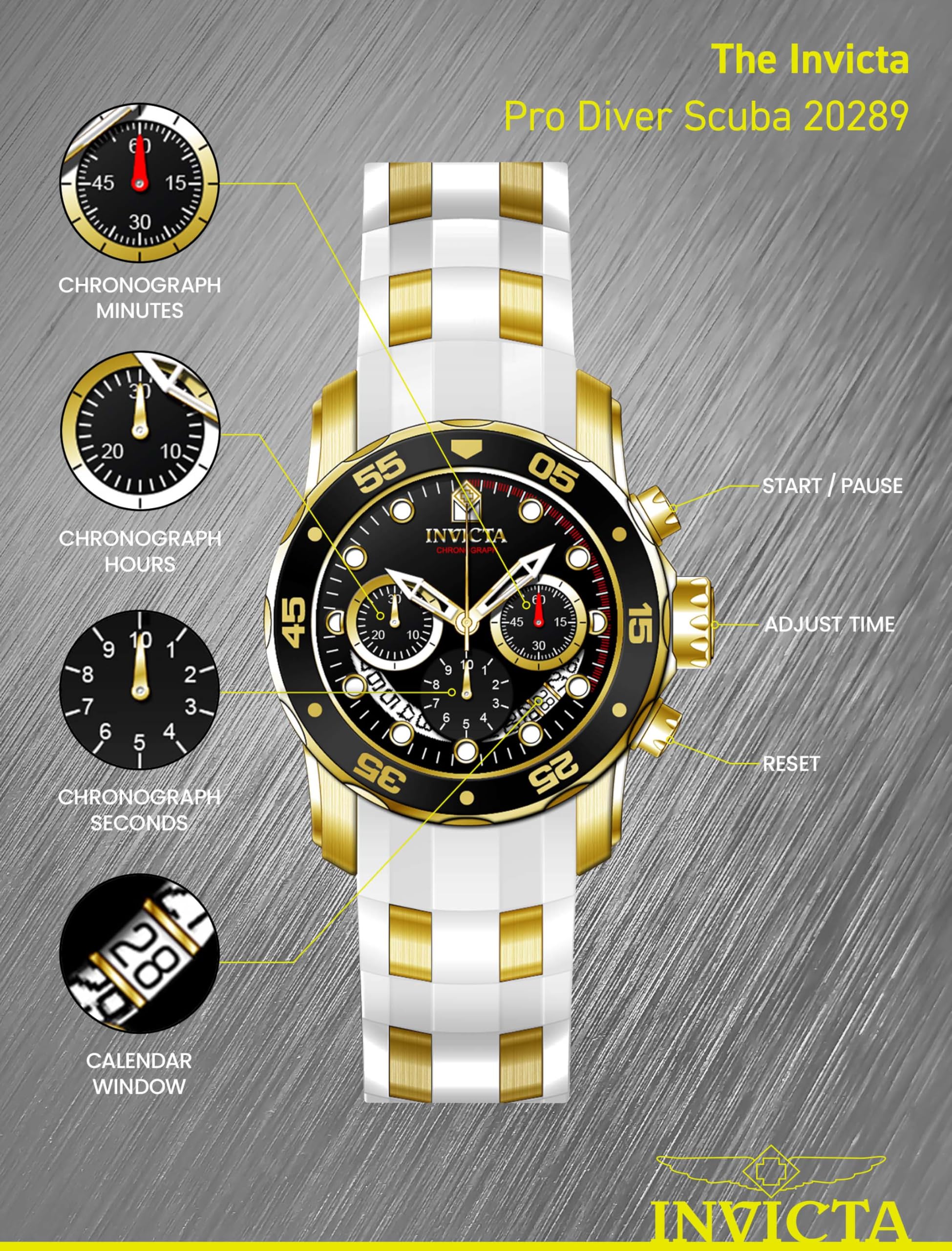 Invicta Men's Pro Diver Stainless Steel Quartz Watch