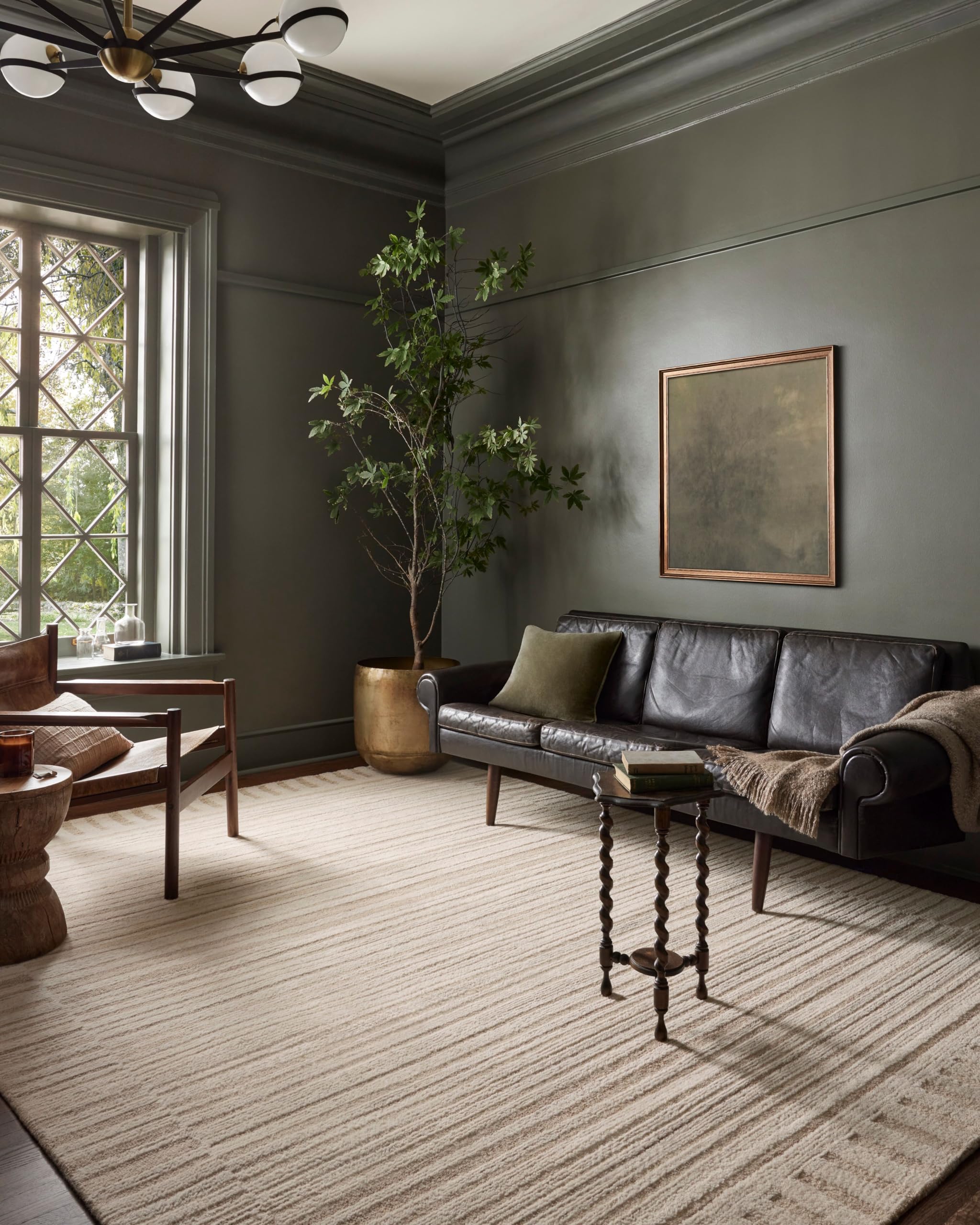 Loloi Magnolia Home by Joanna Gaines Rae Collection RAE-02 Charcoal/Mist 2'-3" x 3'-9" Accent Rug