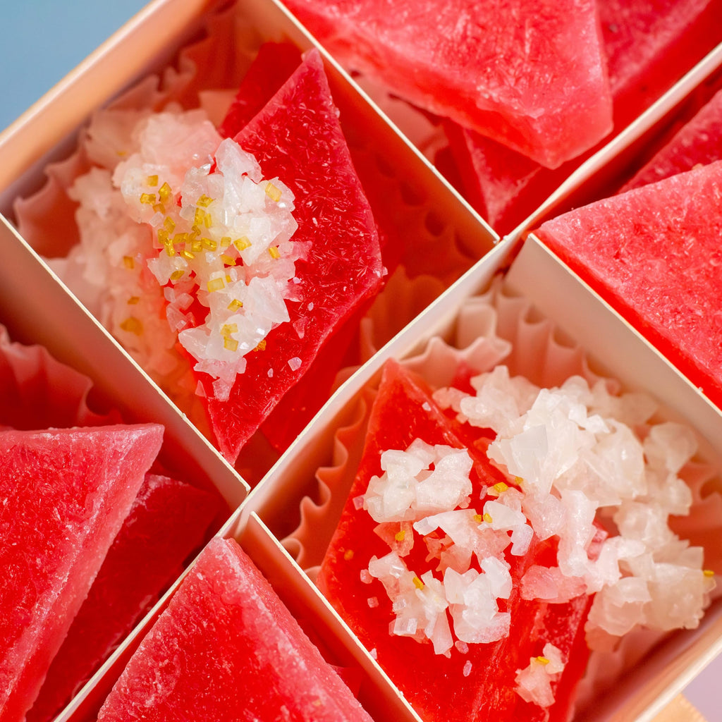 Silky Gem - Edible Lychee Flavored Aurora Crystal Candy, 8-10 pieces, Kohakutou, Edible Gem, Vegan, Gluten Free, ASMR