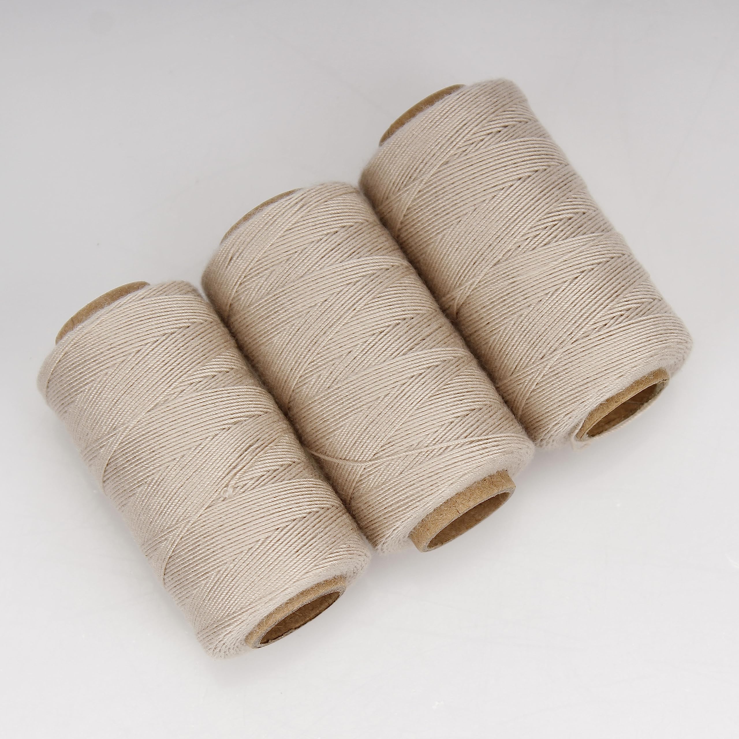Lusecarl Polyester Thread 110 Yards Each Spool for Hair Extensions 3 Rolls Hair Weave Sewing Threads for Hand Sewing, Hair Extensions, Making Wigs DIY (3 Thread, Black)