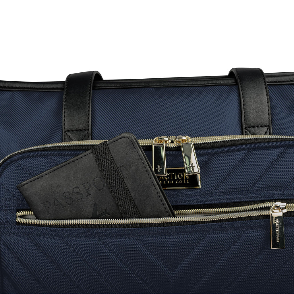 Kenneth Cole REACTION Chelsea Quilted Chevron 15" Laptop & Tablet Business Tote with Removable Shoulder Strap