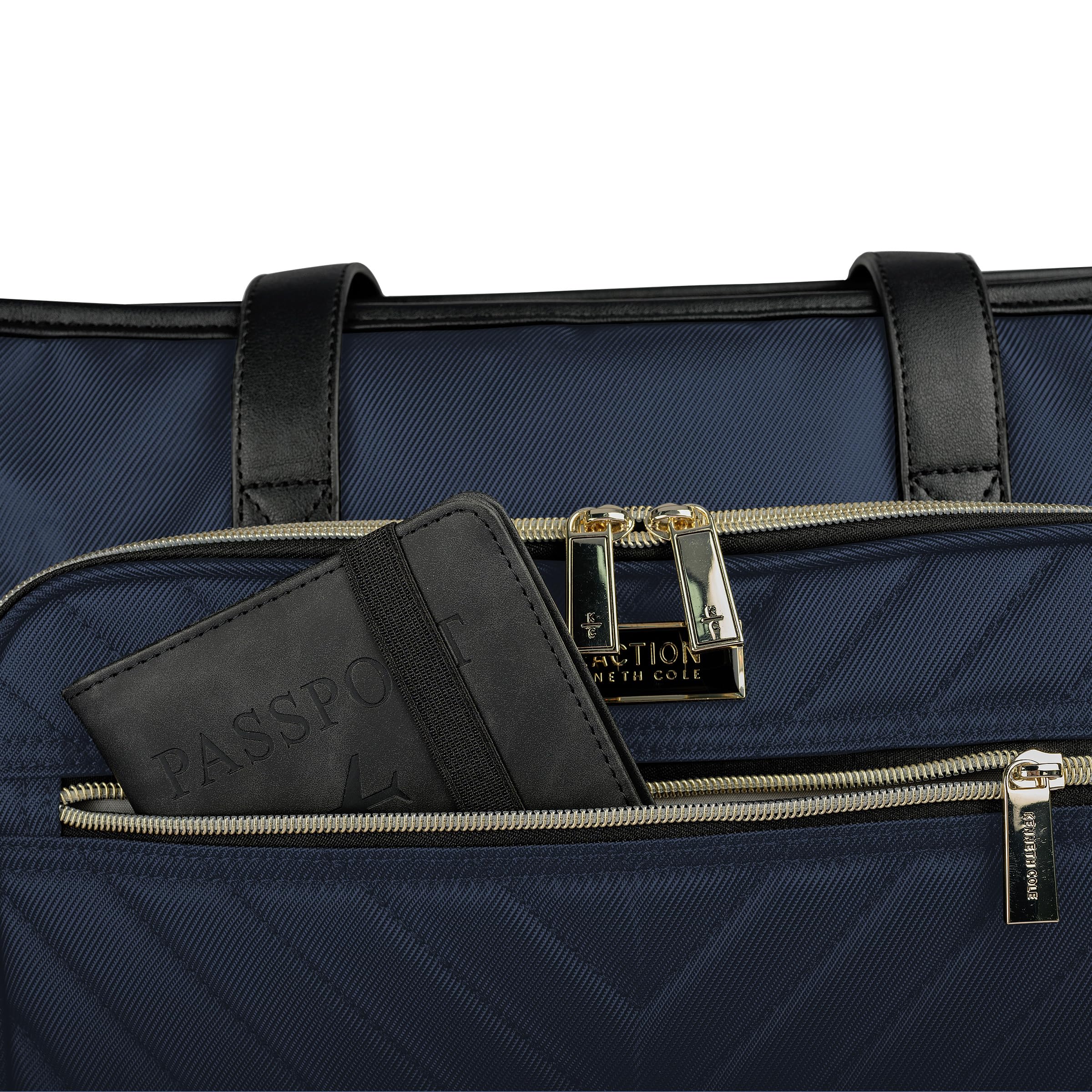Kenneth Cole REACTION Chelsea Quilted Chevron 15" Laptop & Tablet Business Tote with Removable Shoulder Strap