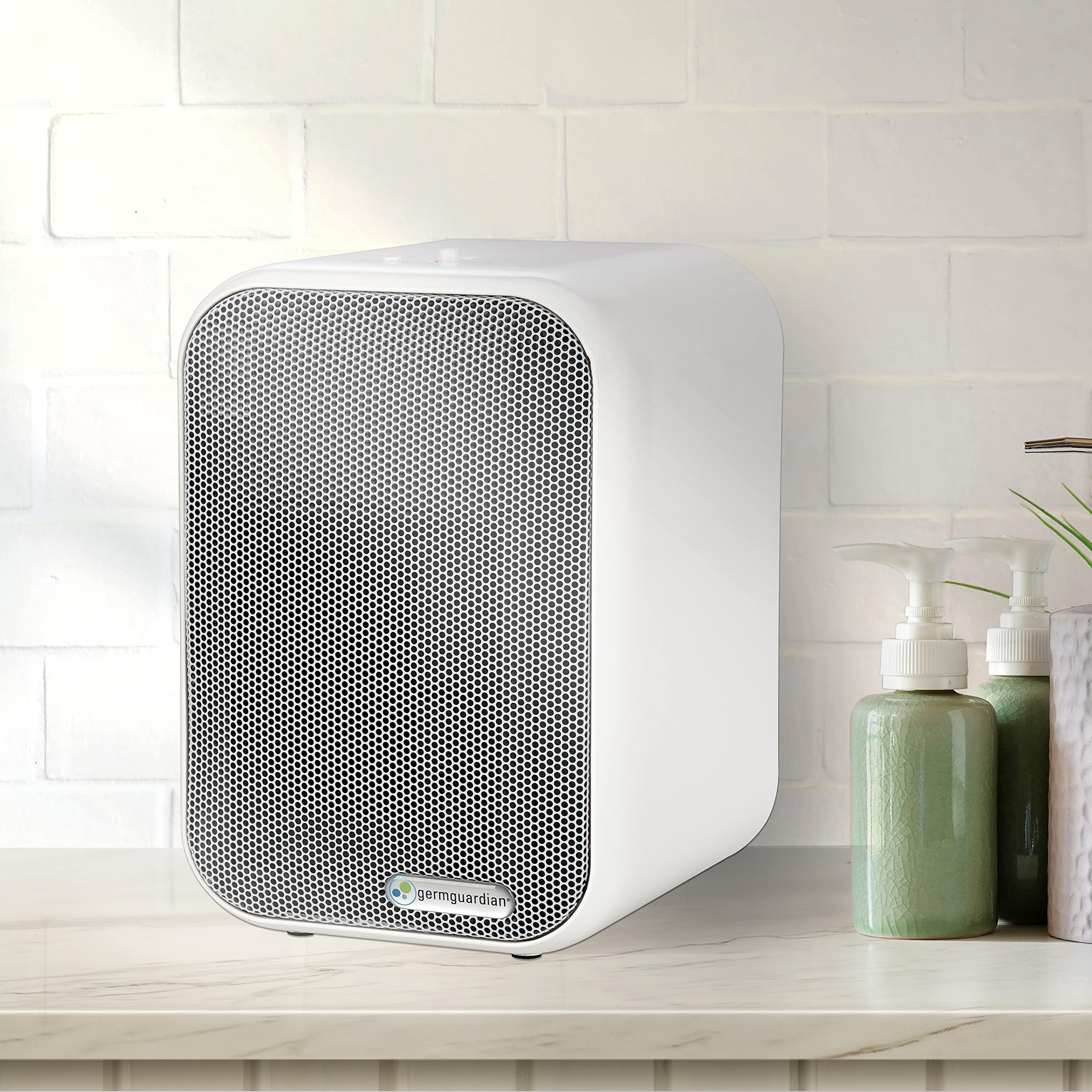 GermGuardian Air Purifier for Home with HEPA Filter, Removes 99.97% of Pollutants, Covers up to 375 Sq. Foot Room in 1 Hr, UV-C Light Helps Reduce Germs, Zero Ozone Verified, 11", Silver, AC4100CA