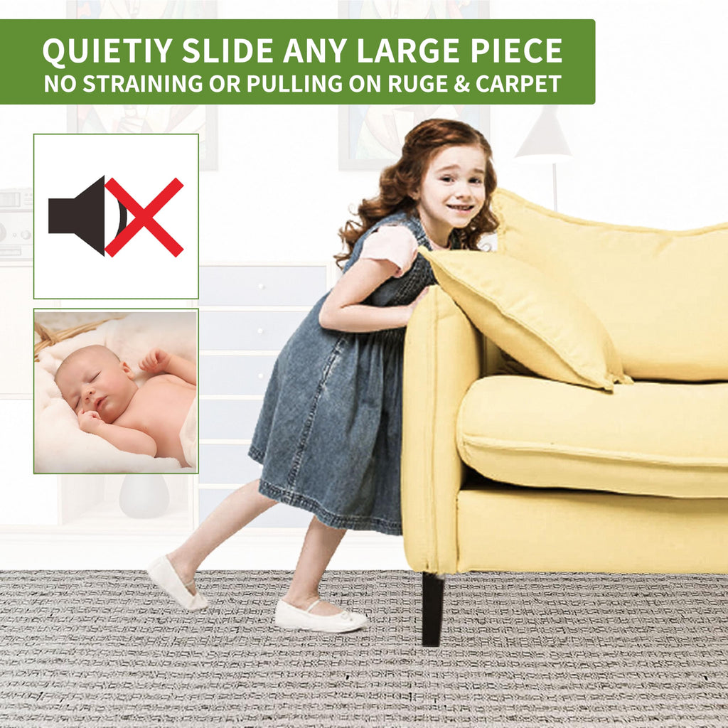 Furniture Sliders for Carpet 4 PCS - 9 1/2 inch Furniture Moving Slider Chair Legs Floors Protectors– Move Your Furniture Easy & Safely (for Carpet)