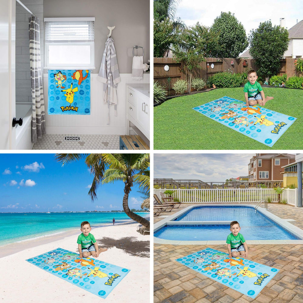 Barney Classic Kids Super Soft Cotton Bath/Pool/Beach Towel, 58 in x 28 in, (Offical Licensed Product) By Franco