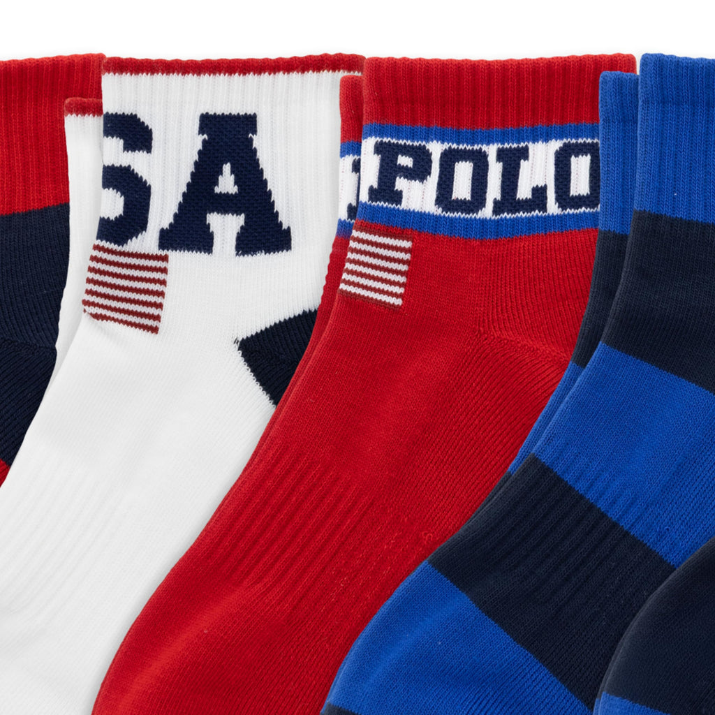 POLO RALPH LAUREN Men's Performance Cotton Quarter Socks