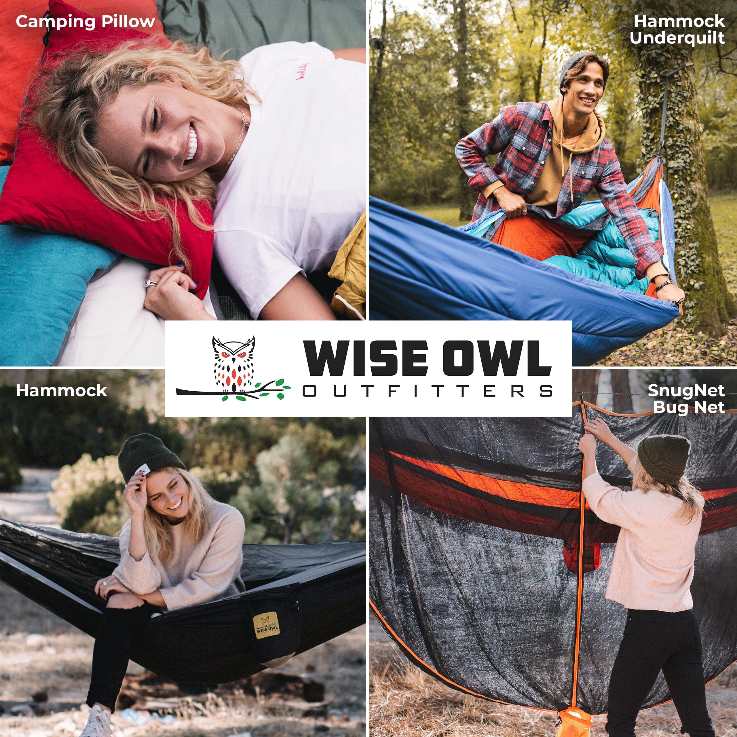 Wise Owl Outfitters Hammock Bug Net – Mosquito Net for Hammock, Lightweight Bug Netting for Camping, Hiking, Backpacking, Forest & Outdoor Use