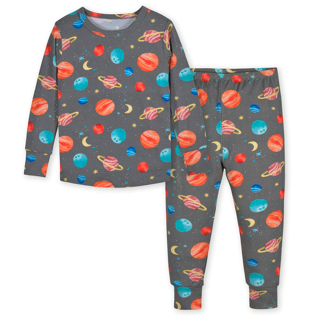 Gerber Unisex Baby Toddler Buttery Soft 2-Piece Snug Fit Pajamas with Viscose Made from Eucalyptus