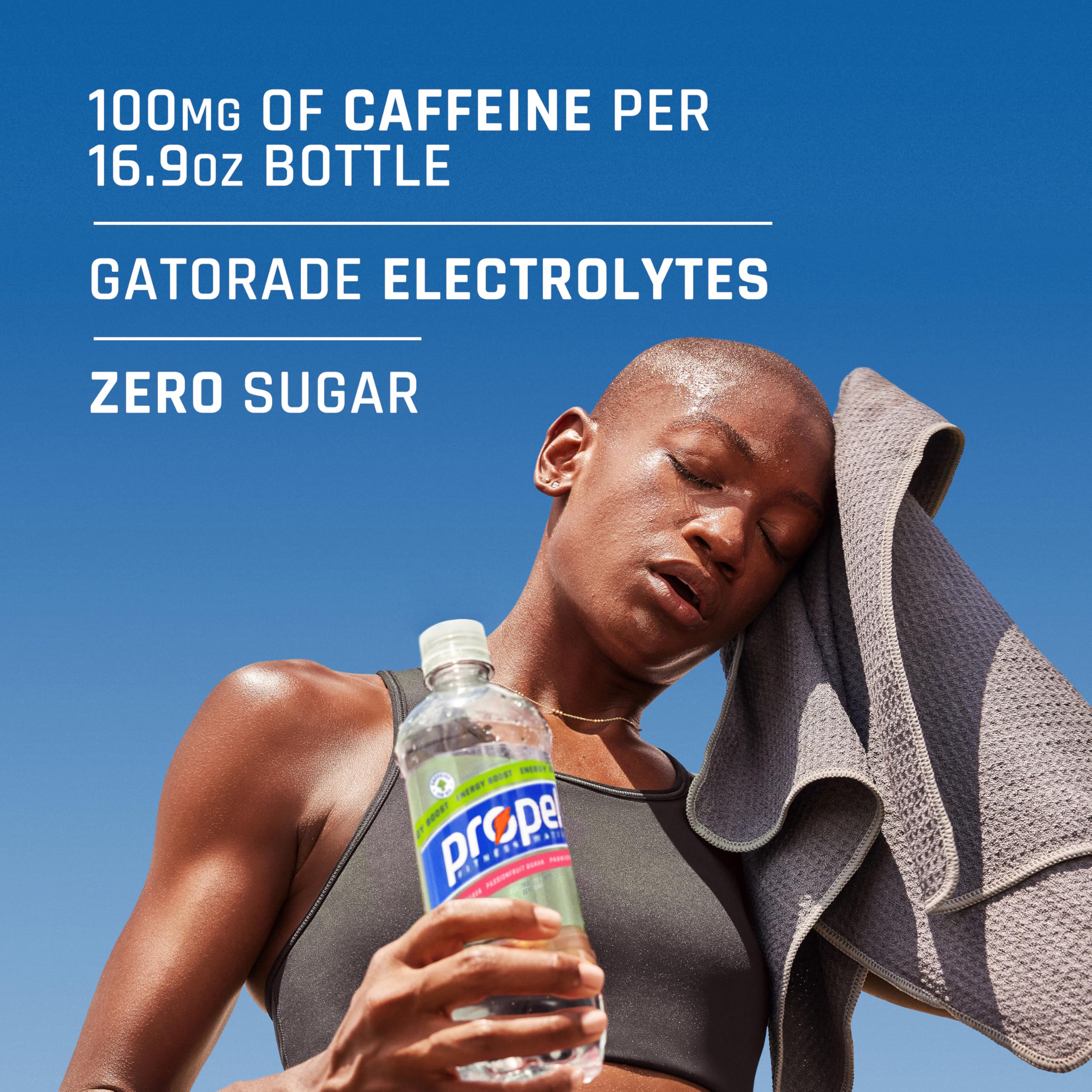Propel Energy Boost Zero Calorie Flavored Water with Electrolytes and Caffeine, 3 Flavor Variety Pack, 16.9 fl oz Bottles (12 Pack)