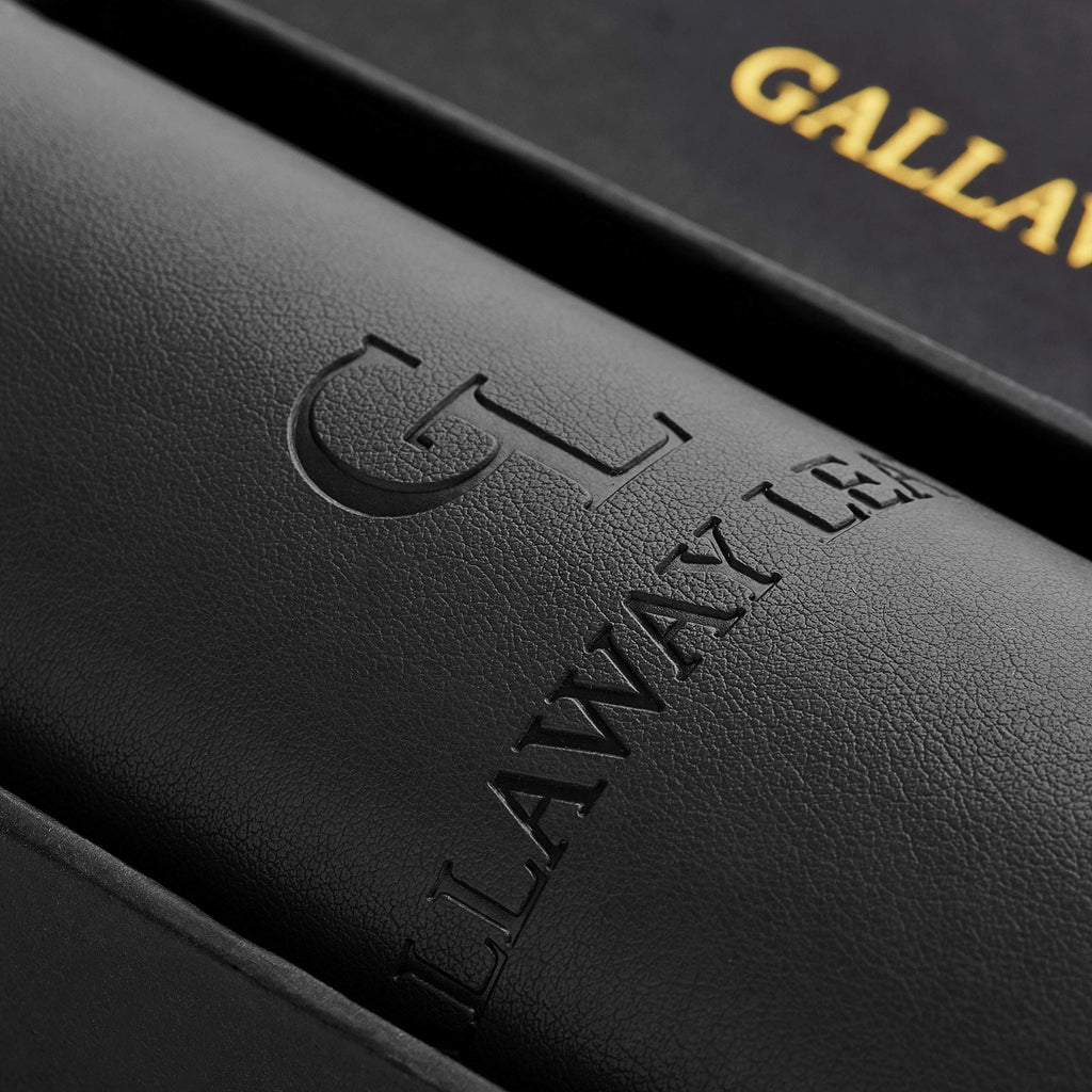 Gallaway Leather Desk Mat,Desk Writing Pad - Office Desk Pad, Medium 24" x 14" Black, Desk Mats on Top of Desks, Gift Ready Elegant Computer Desk Mat Desk Cover Desk Pad Protector PU Leather