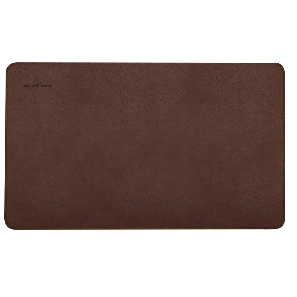 Gallaway Leather Desk Mat,Desk Writing Pad - Office Desk Pad, Medium 24" x 14" Black, Desk Mats on Top of Desks, Gift Ready Elegant Computer Desk Mat Desk Cover Desk Pad Protector PU Leather